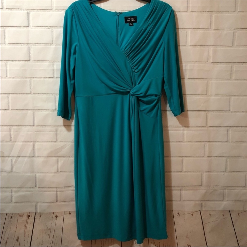 Adrianna Papell Turquoise Formal Dress